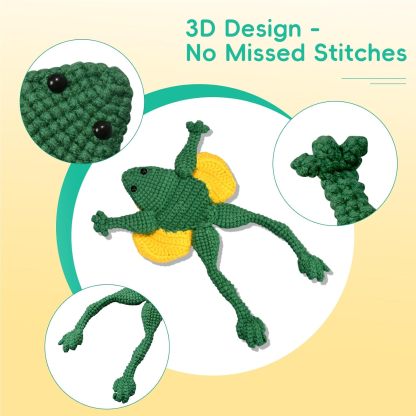 Soft Yarn Anatomy Frog Educational Craft Model
