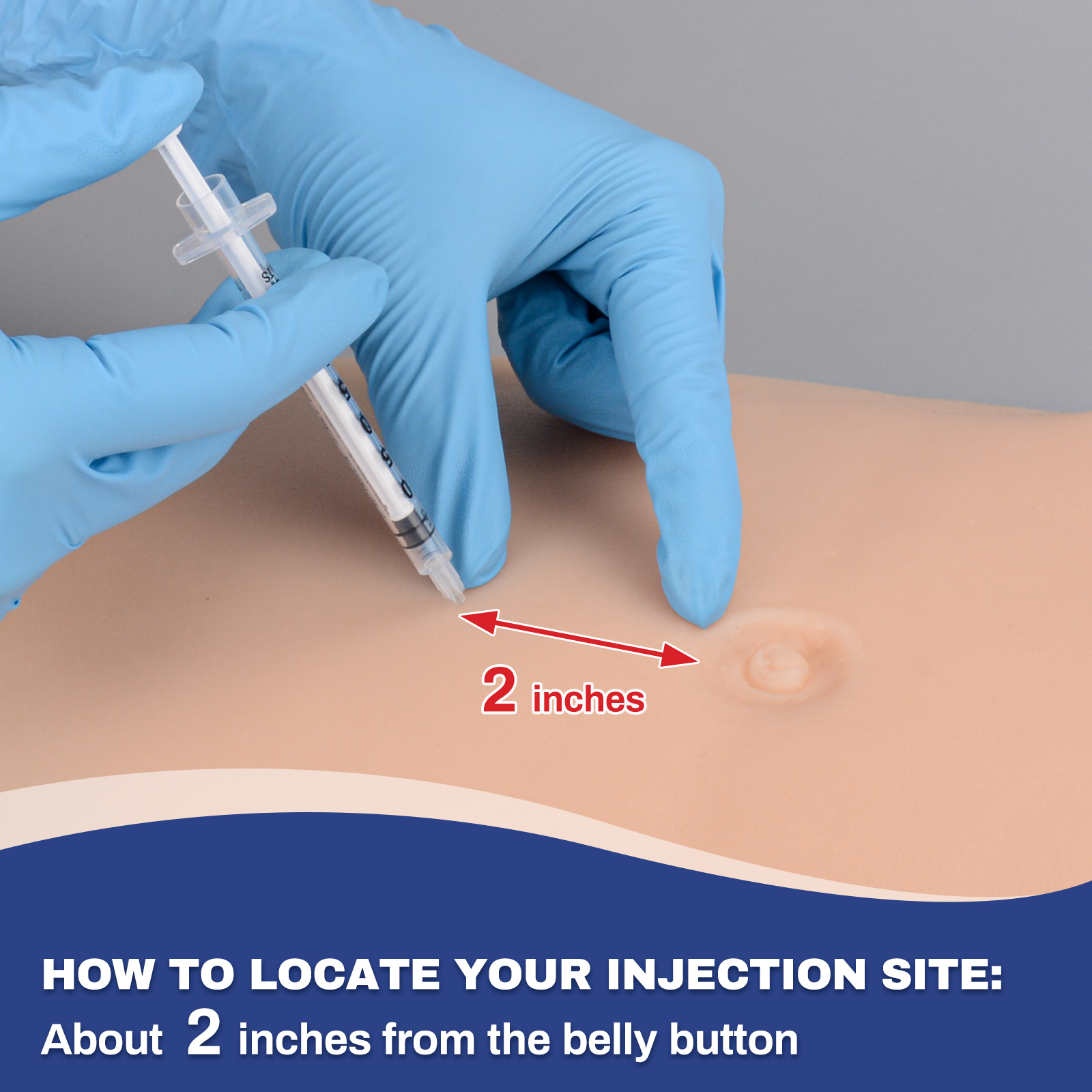 Abdomen Subq Injection Site Avoiding Navel Zone