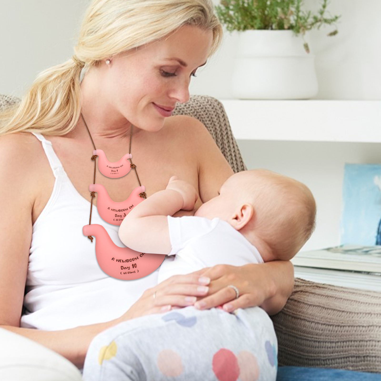 Skillssist Baby Stomach Shape Necklace