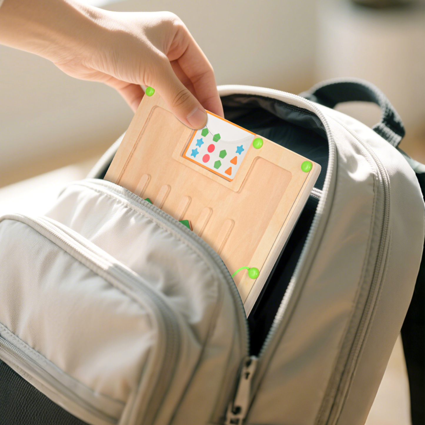 Montessori Magnetic Shape & Color Matching Board Game