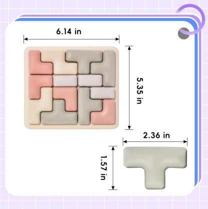 Silicone Tetris Puzzle for Seniors & Dementia