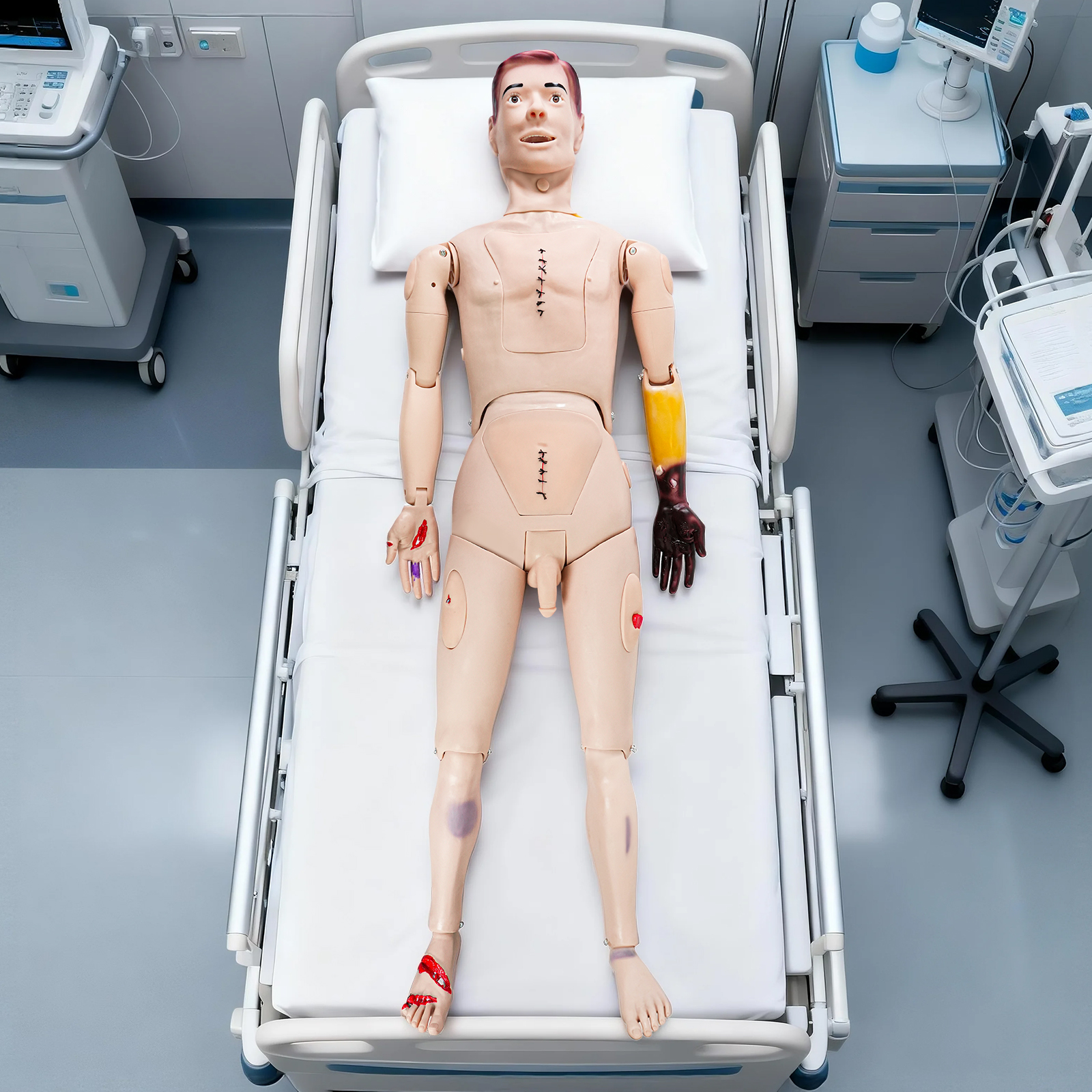 Realistic Manikin For CPR, Catheterization, And Nursing Skill Training