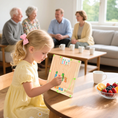 Montessori Magnetic Shape & Color Matching Board Game