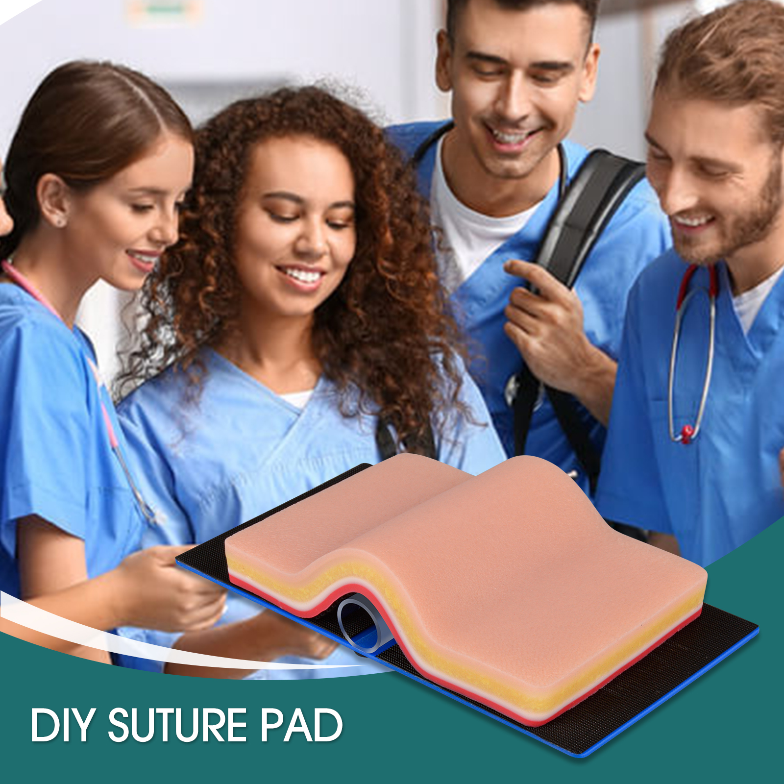 DIY Suture Pad with Sturdy 5 Layers and Tensioned Arch System