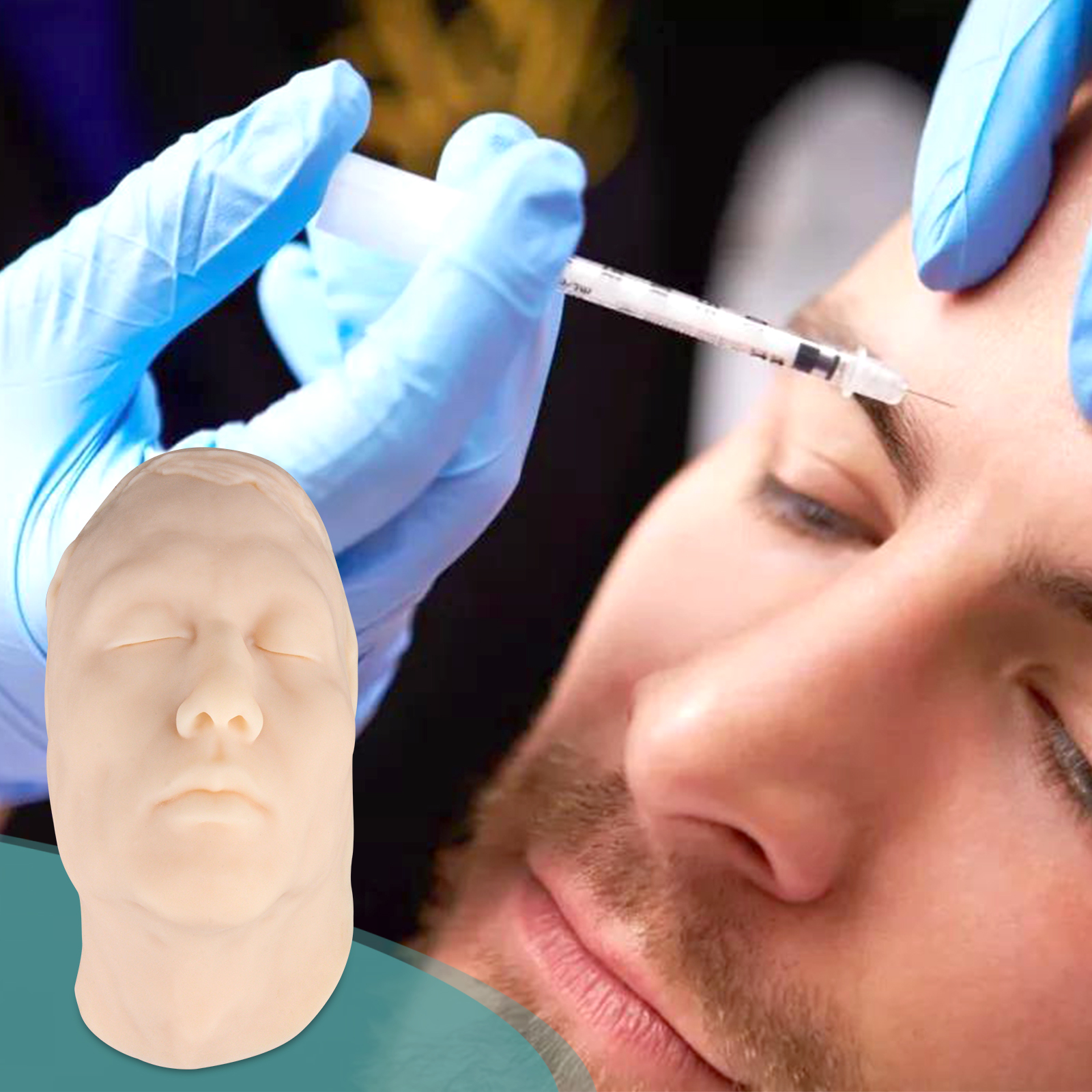 Men Facial Injection Mannequin