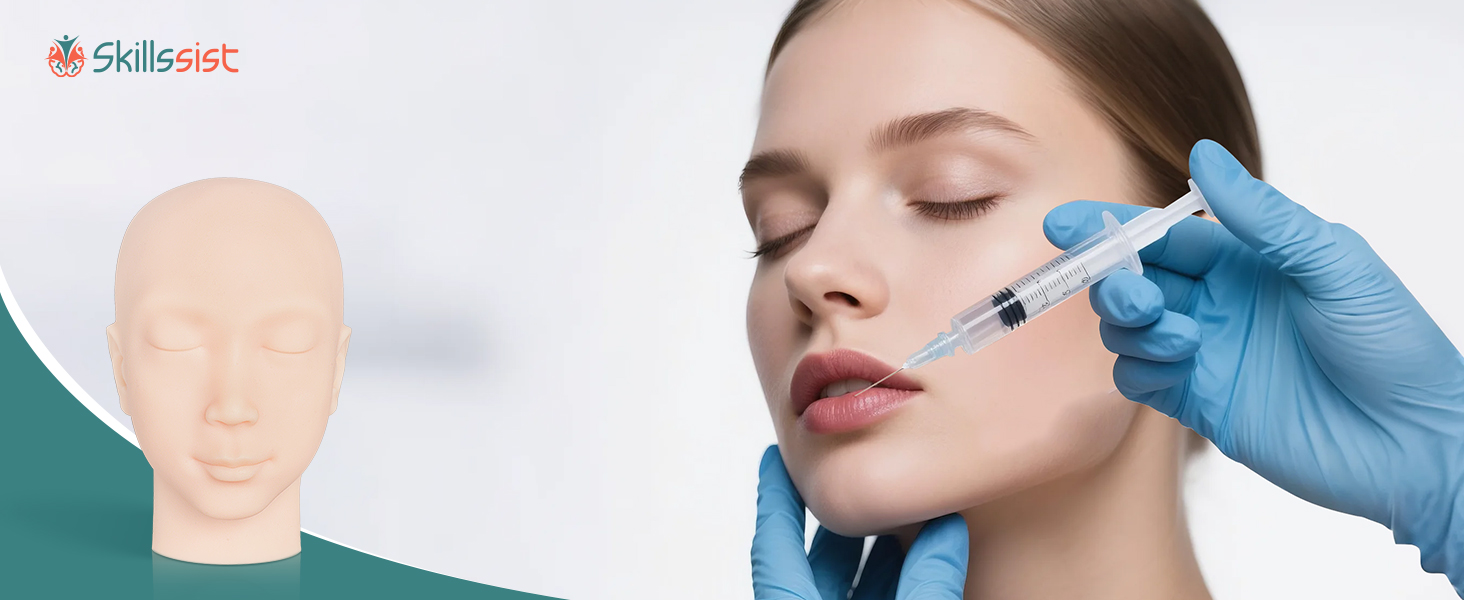 Facial Injection Head Model with Ear