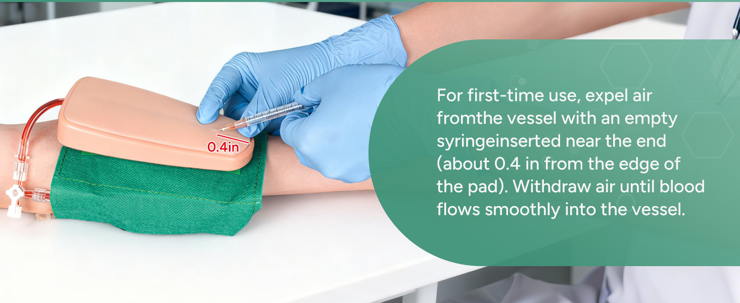 Nursing Student Practicing IV Start Practice Kit