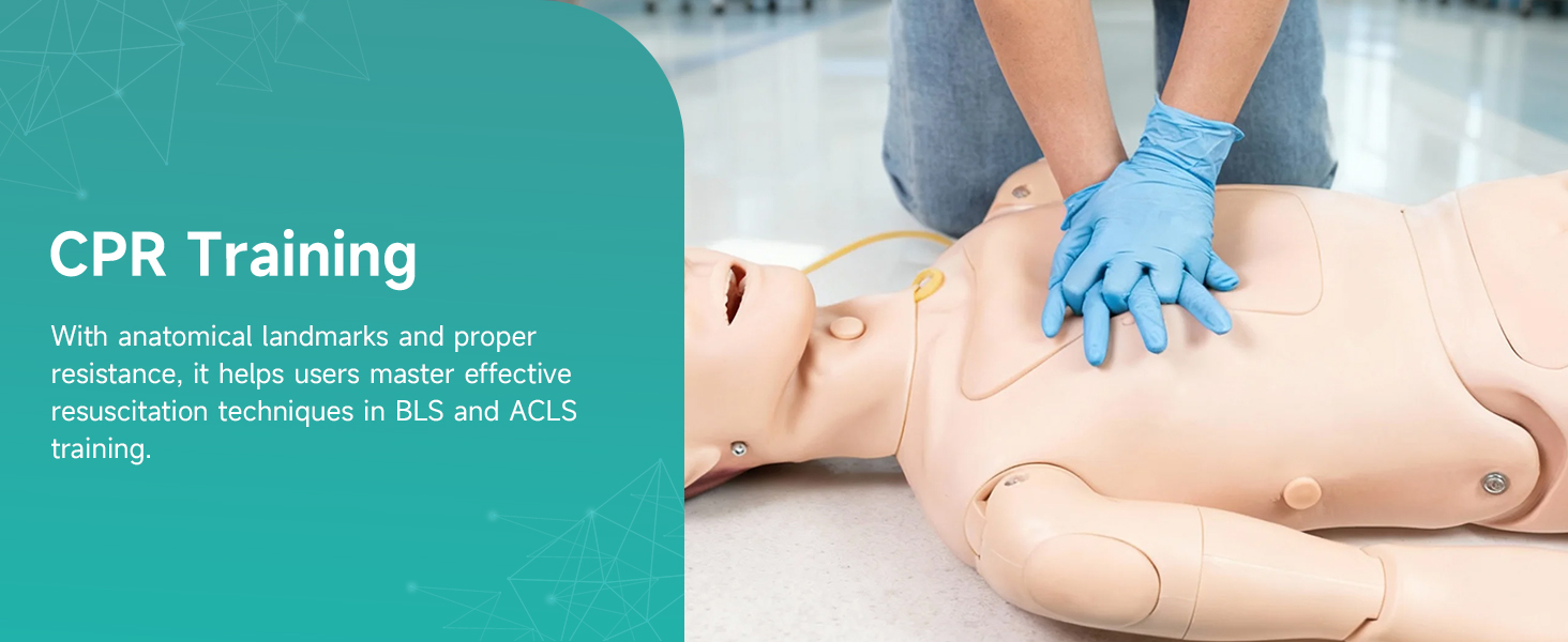 Doctor Demonstrating CPR on Medical Training Mannequin