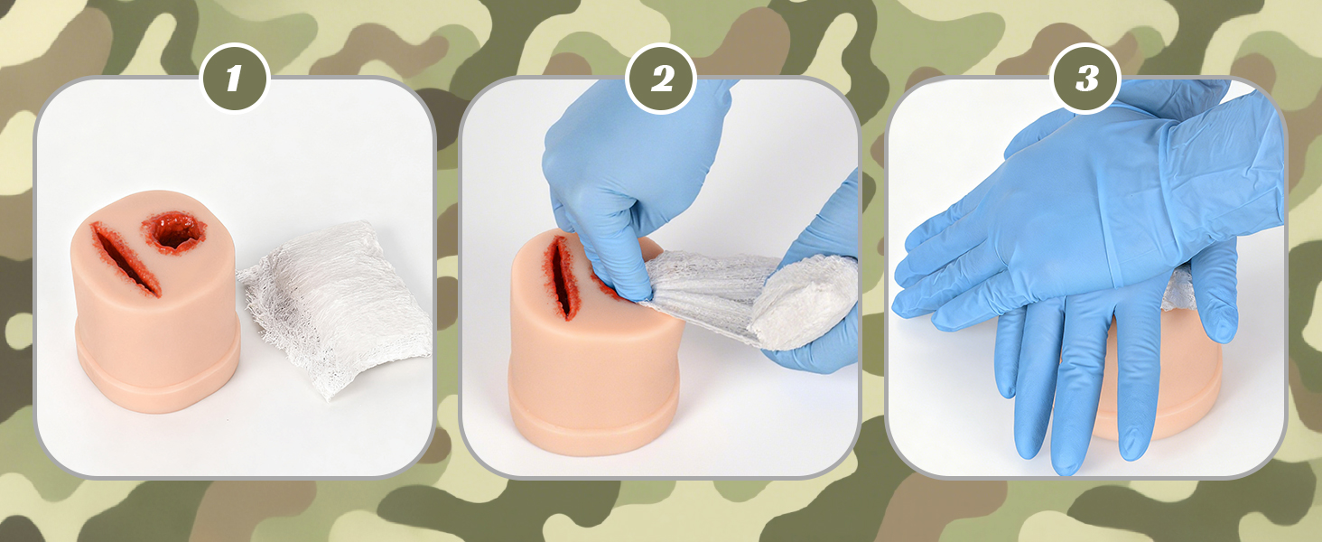 Wound Packing Trainer Step By Step Bleeding Control Guide