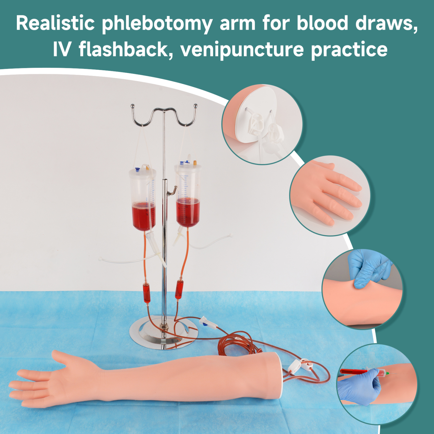 Phlebotomy Practice Kit with IV Practice Arm