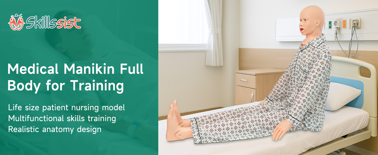Life-Size Full Body Medical Training Manikin