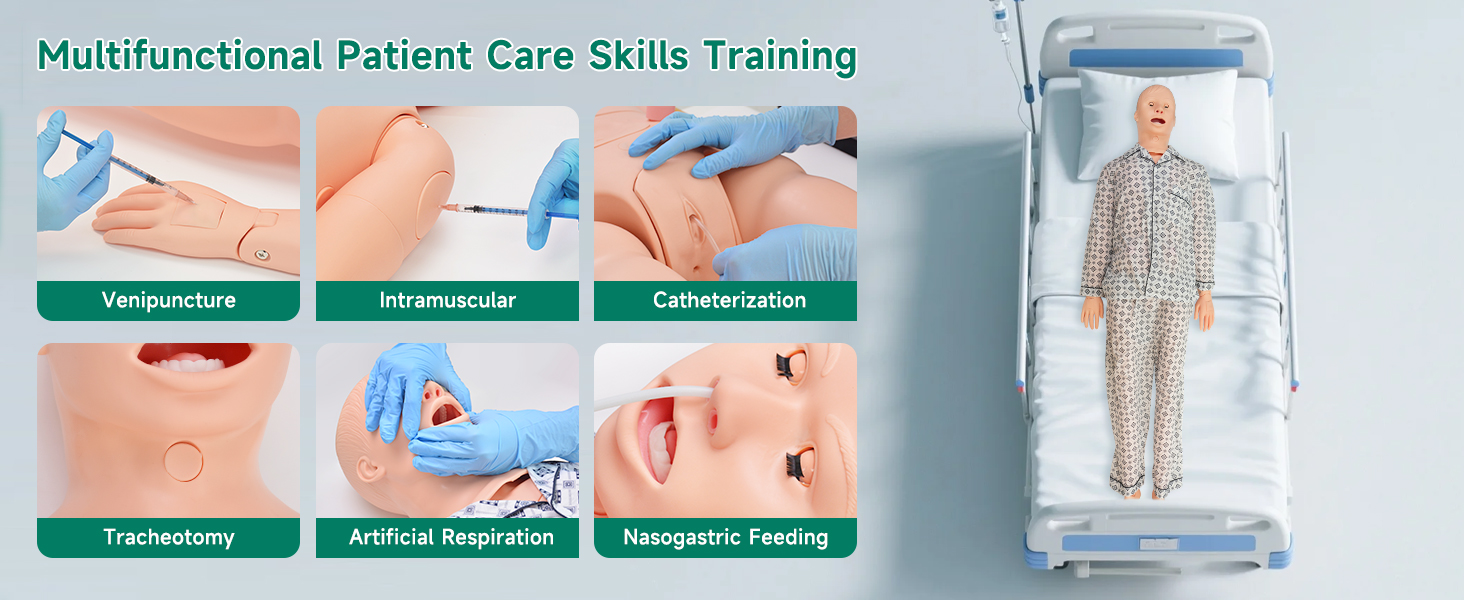 Patient Care Skill Training Manikin