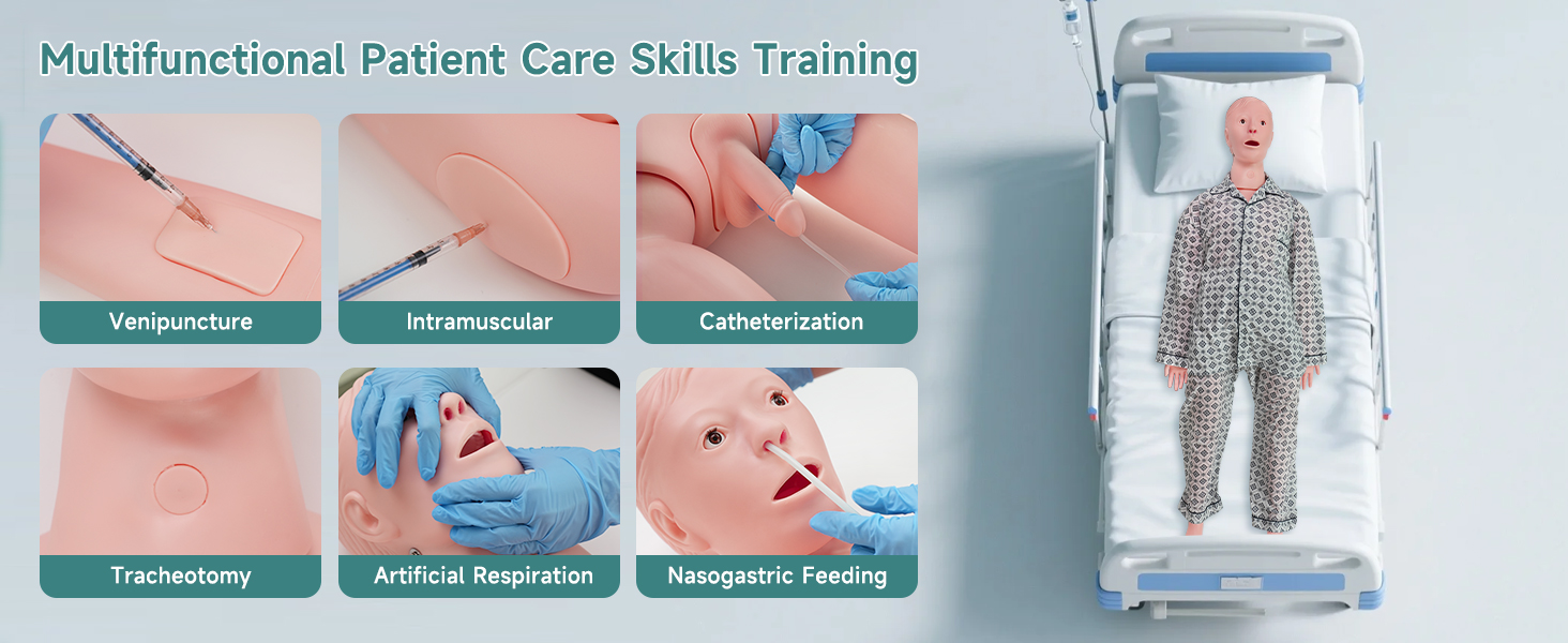 Adult Male Mannequin for Nursing Training