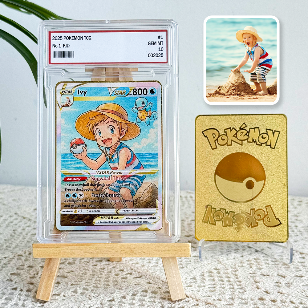 Custom Anime Kid Pokecard V/Vmax/VSTAR/EX/GX Card