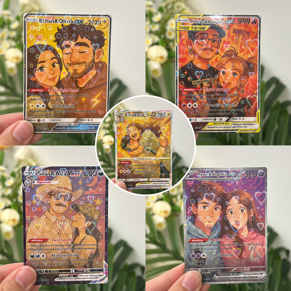 Custom Anime Pokecard For Couples