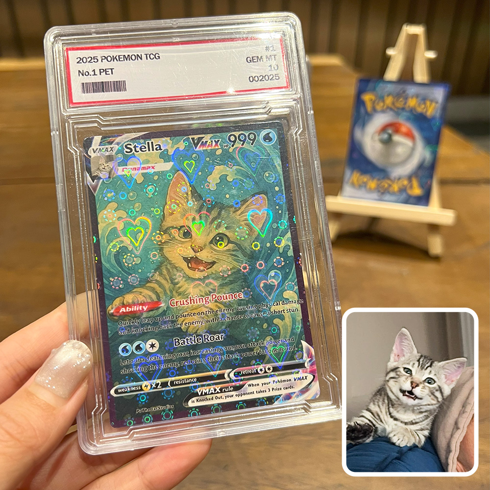 Custom Anime Pet Pokecard V/Vmax/VSTAR/EX/GX/TRAINER  Card