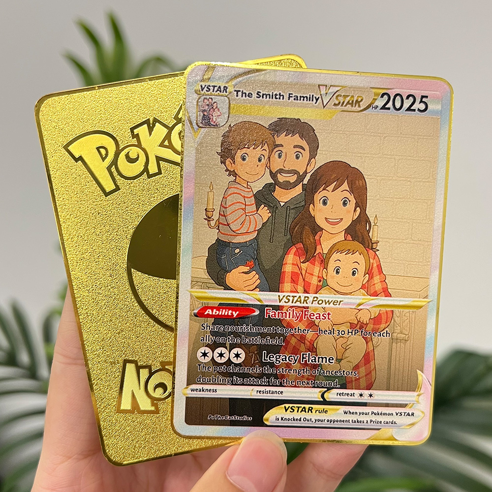 Custom Anime Family Pokecard V/Vmax/VSTAR/EX/GX Card