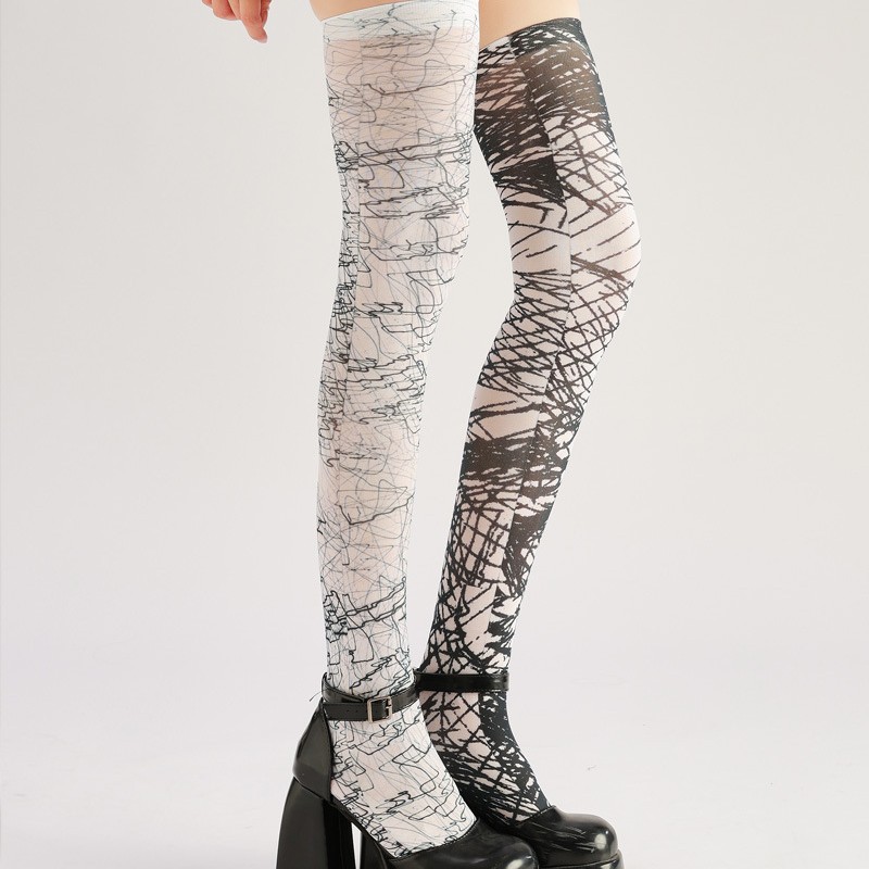 Funky tights,cool patterned tights,unique tights for women