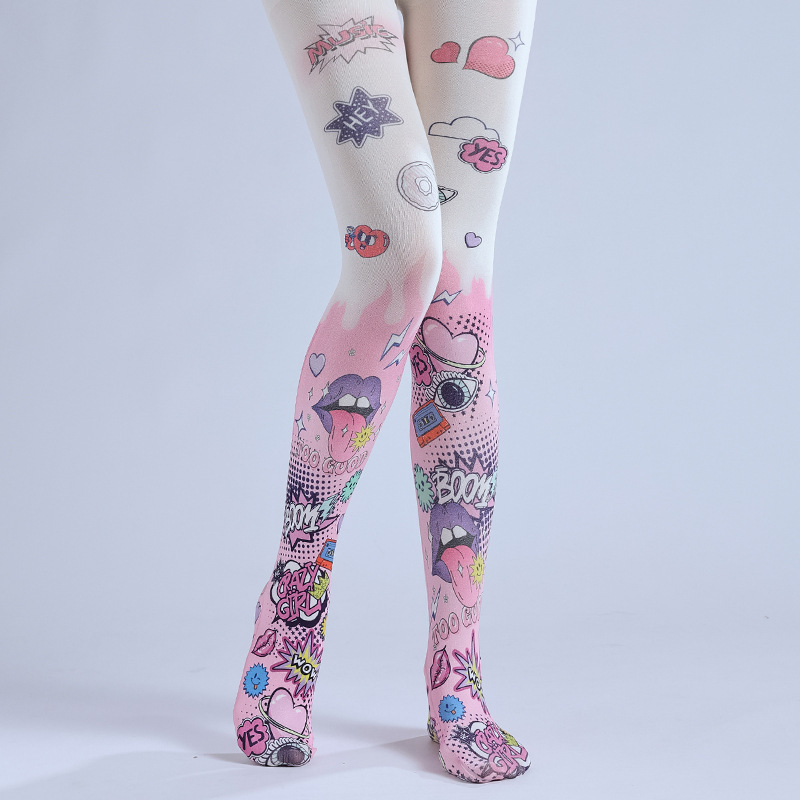 Funky tights,cool patterned tights,unique tights for women