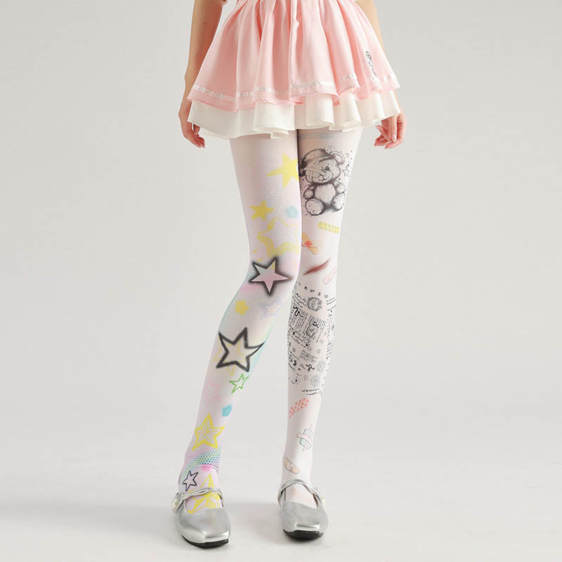 Funky tights,cool patterned tights,unique tights for women