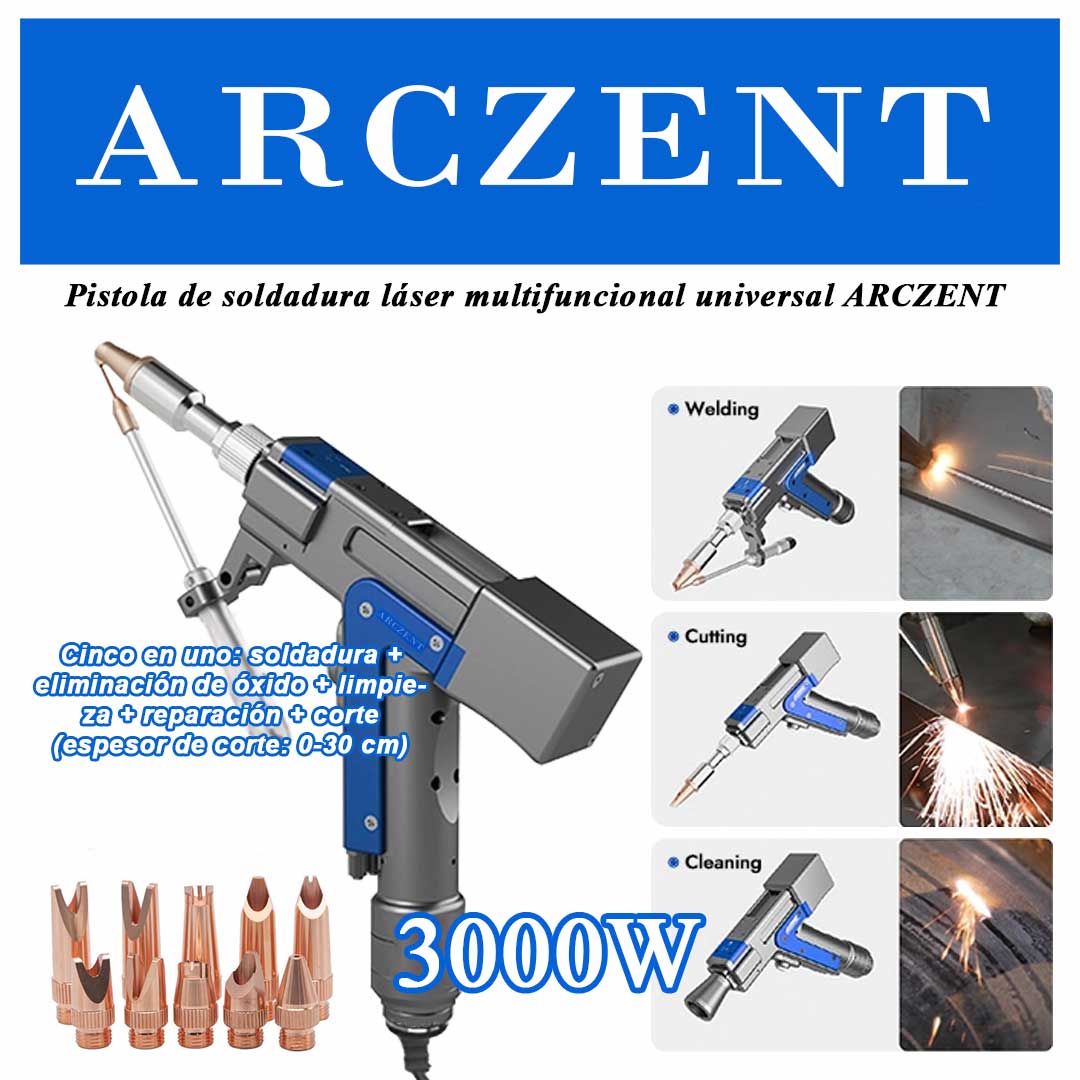 Pistola de soldar multifuncional ARCZENT, 3000 W de potencia ultraalta, función 5 en 1