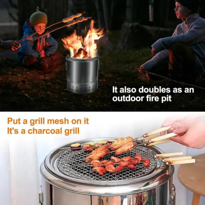 Portable smokeless oven
