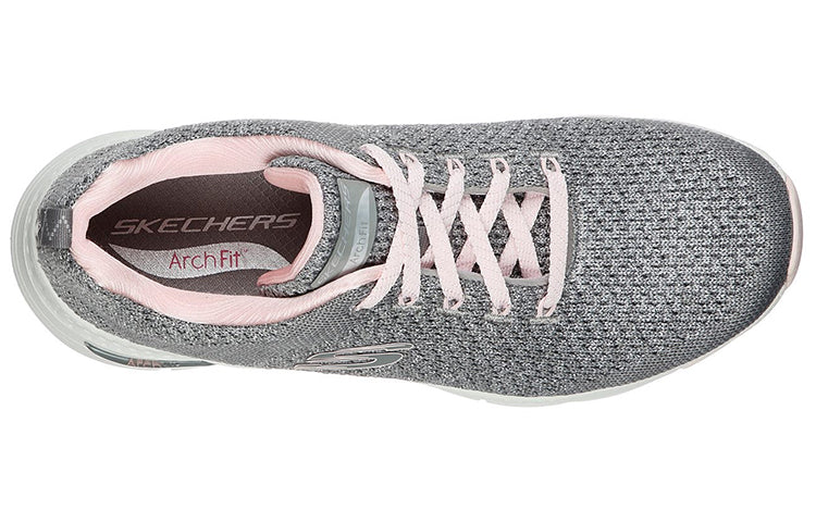 (WMNS) Skecththers Arch Fit - Infinite Adventure Low-Top Grey/Pink 149058-GYPK
