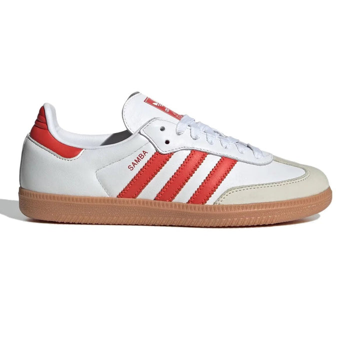 adithtdas Women's Samba White/Solar Red
