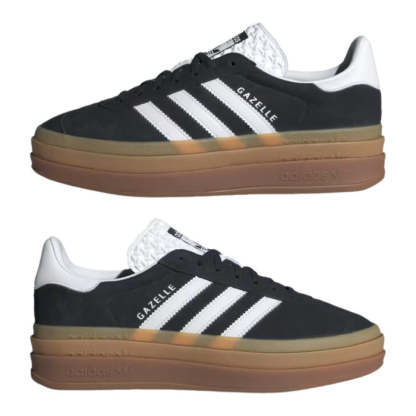 adithtdas Women's Gazelle Bold Core Black/Cloud White/Gum