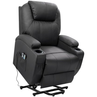 🔥ONLY $29.73🔥✨Faux Leather Power Lift Recliner Chair with Massage and Heating Functions✨