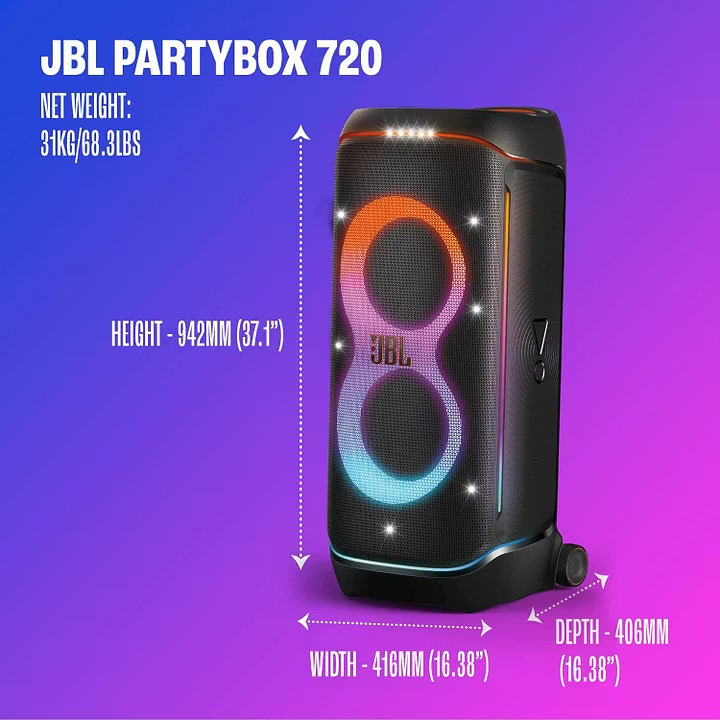 PartyBox 720 – Bluetooth speaker with light show & 15 hours of battery life