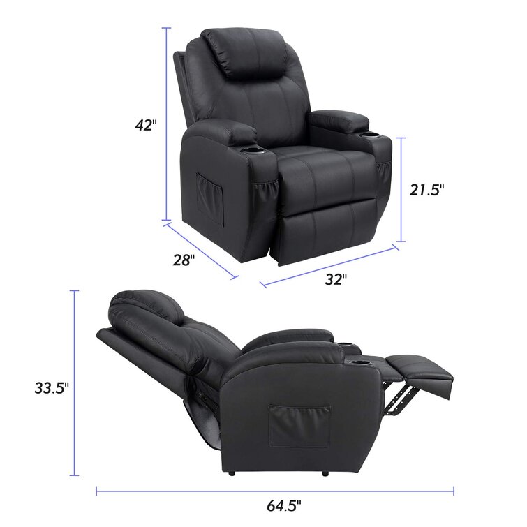 🔥ONLY $29.73🔥✨Faux Leather Power Lift Recliner Chair with Massage and Heating Functions✨