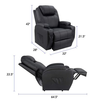 🔥ONLY $29.73🔥✨Faux Leather Power Lift Recliner Chair with Massage and Heating Functions✨
