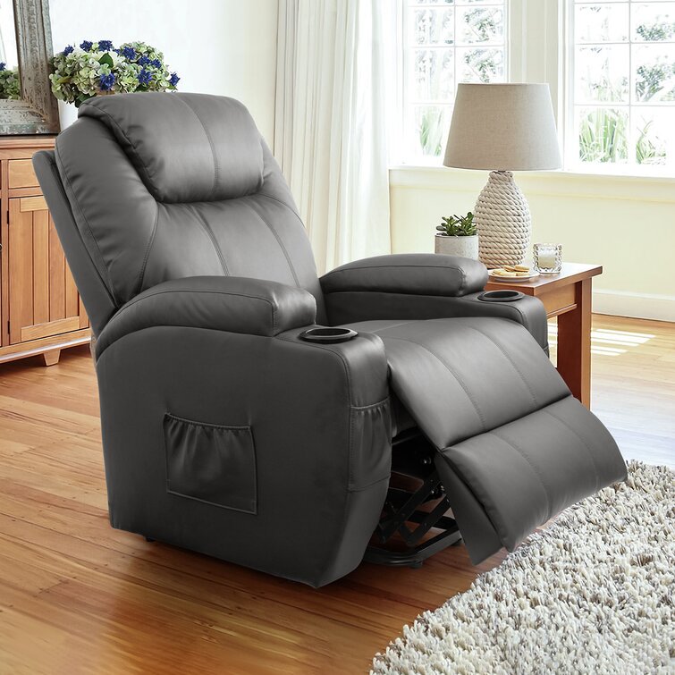🔥ONLY $29.73🔥✨Faux Leather Power Lift Recliner Chair with Massage and Heating Functions✨