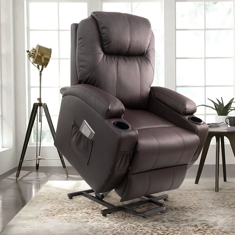 🔥ONLY $29.73🔥✨Faux Leather Power Lift Recliner Chair with Massage and Heating Functions✨