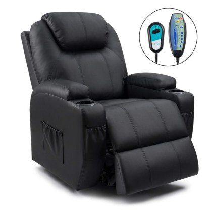 🔥ONLY $29.73🔥✨Faux Leather Power Lift Recliner Chair with Massage and Heating Functions✨