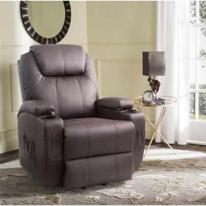 🔥ONLY $29.73🔥✨Faux Leather Power Lift Recliner Chair with Massage and Heating Functions✨