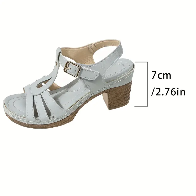 casual wedge sandals women s summer open toe chunky heel 9