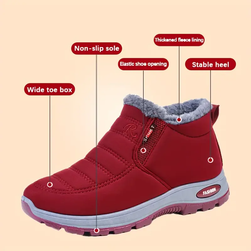 Women's Winter Plush Warm & Waterproof & Anti-slip Orthopedic Shoes (HOT SALE !!!-50% OFF)