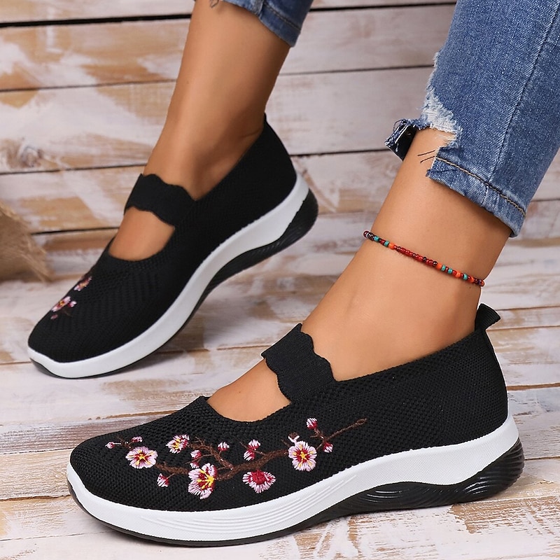 Women's Casual Breathable Slip On Orthopaedic Walking Sneakers