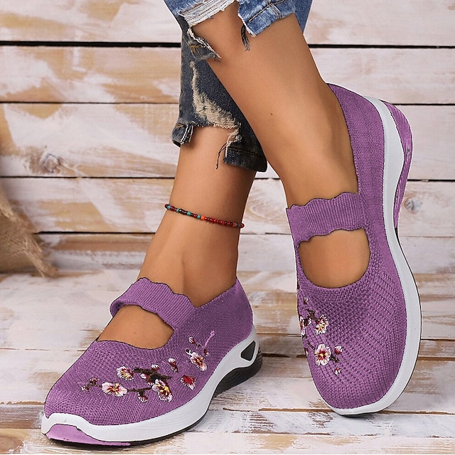 Women's Casual Breathable Slip On Orthopaedic Walking Sneakers