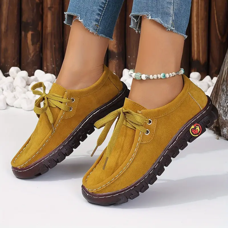 womens solid color flat sneakers casual lace up outdoor shoes comfortable low top shoes 9