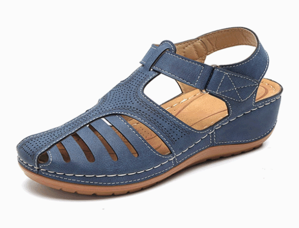 Lismali Vintage Comfy Bunion Closed Toe Sandals