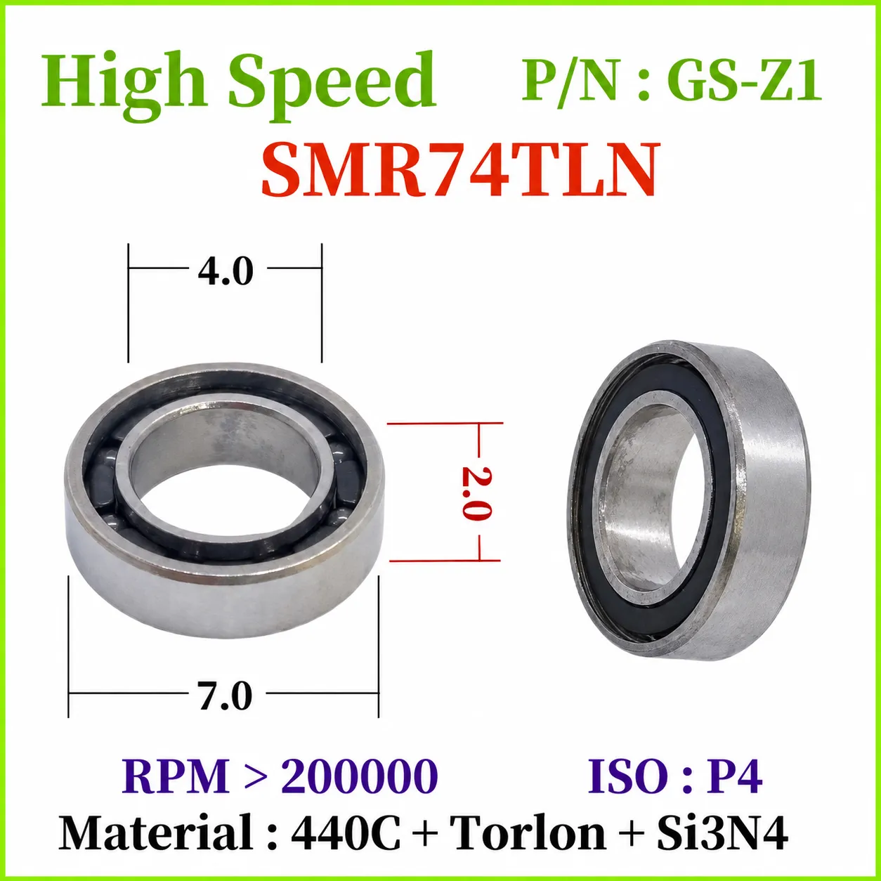 High-Speed Dental Handpiece Bearings