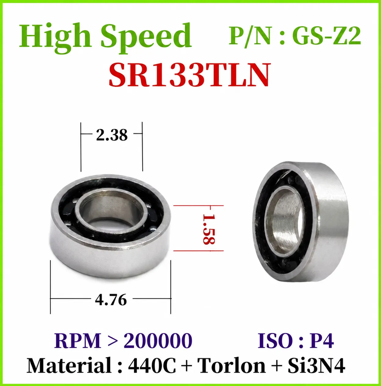 High-Speed Dental Handpiece Bearings