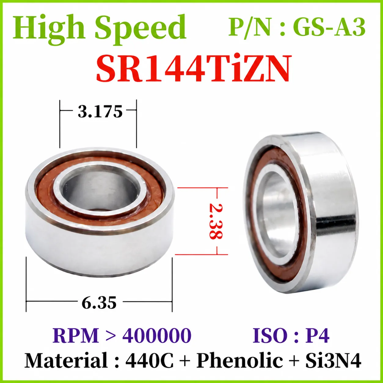 SFR144 Series Dental Handpiece Bearings