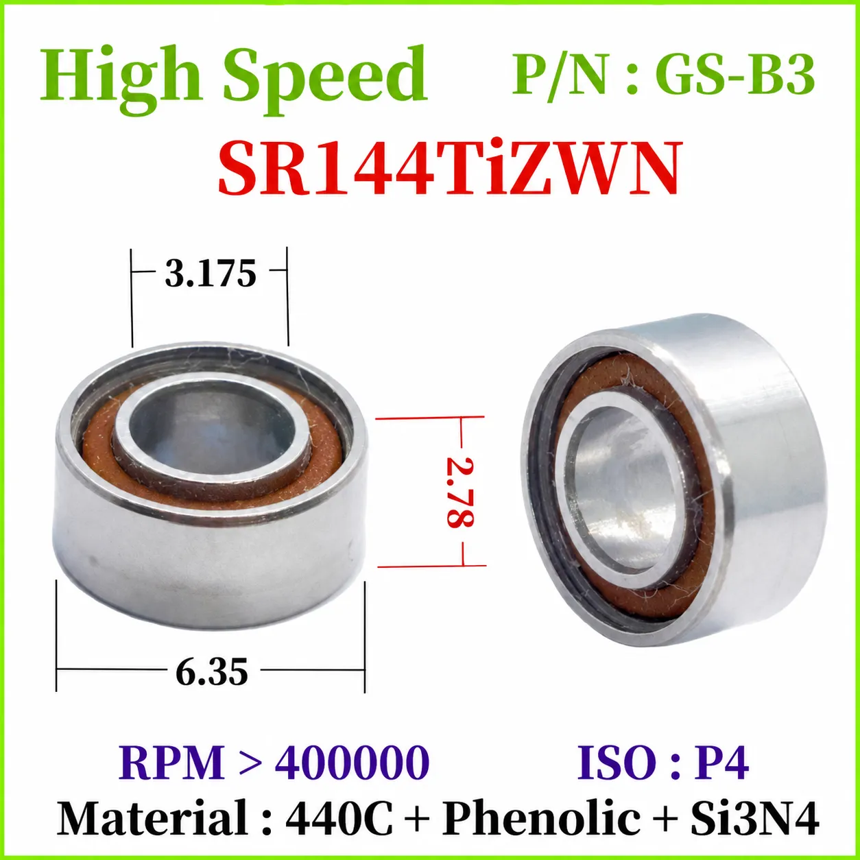 SFR144 Series Dental Handpiece Bearings