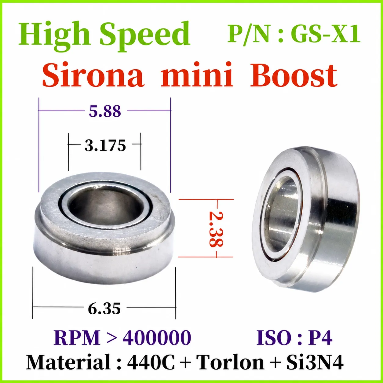 High-Speed Dental Handpiece Bearings