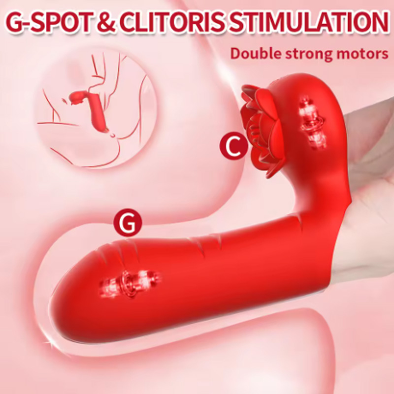 Rose Double Vibrator Finger Coupon