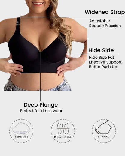 Extra Firm High Compression Full Cup Push Up Bra - Brown